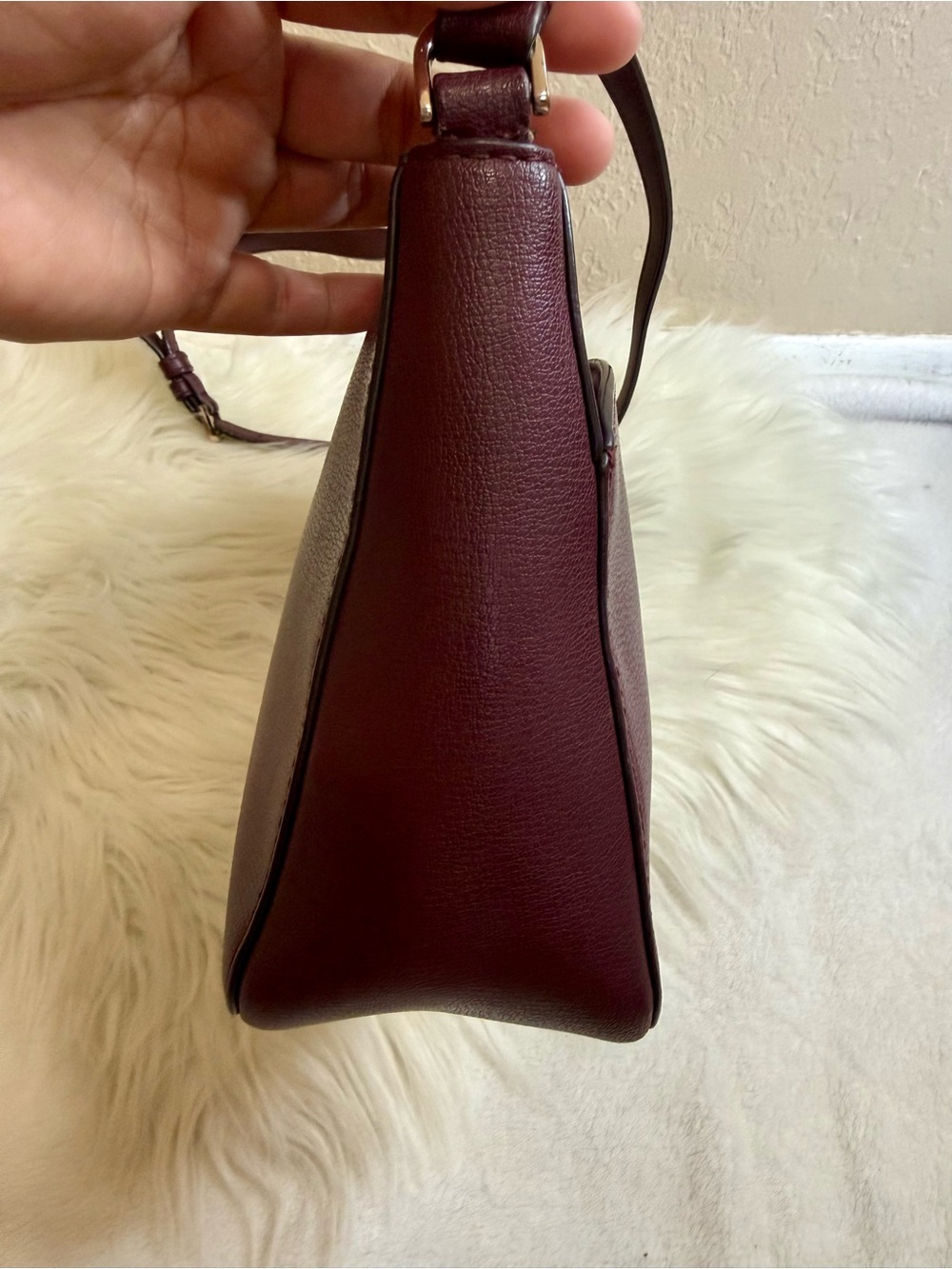 Kate Spade Adel Burgundy Medium Crossbody Bag - Picture 8 of 15